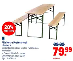 Makro Metro Professional biersets aanbieding