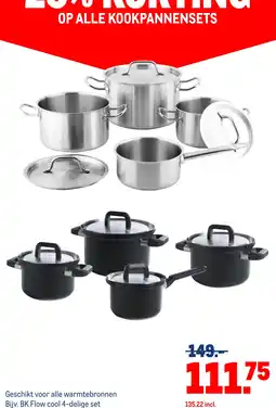 Makro BK Flow cool 4-delige set aanbieding