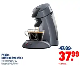 Makro Philips koffiepadmachine aanbieding