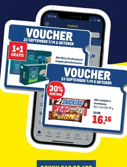Makro alle candybars showdozen aanbieding