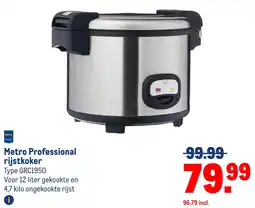 Makro Metro Professional rijstkoker aanbieding