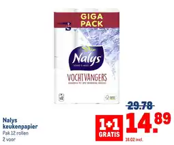 Makro Nalys keukenpapier aanbieding