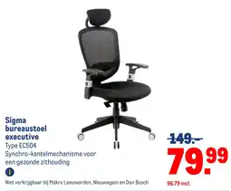 Makro Sigma bureaustoel executive aanbieding