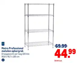 Makro Metro Professional metalen opbergrek aanbieding