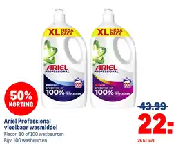 Makro Ariel Professional vloeibaar wasmiddel aanbieding