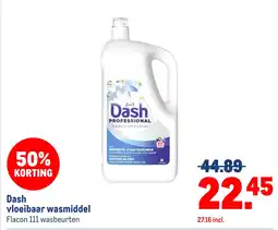 Makro Dash vloeibaar wasmiddel aanbieding