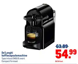 Makro De'Longhi koffiecapsulemachine aanbieding
