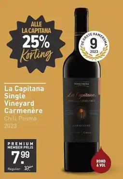 Gall & Gall La Capitana Single Vineyard Carmenère aanbieding