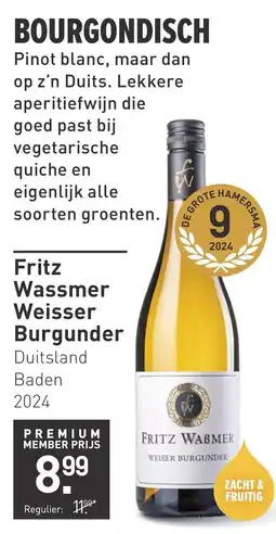 Gall & Gall Fritz Wassmer Weisser Burgunder aanbieding