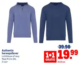 Makro Authentic herenpullover aanbieding