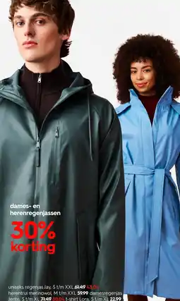 HEMA dames- en herenregenjassen aanbieding