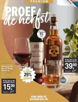 Gall & Gall Marqués de Riscal Rioja Reserva aanbieding