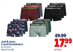 Makro Jack & Jones 3-pack herenboxers aanbieding
