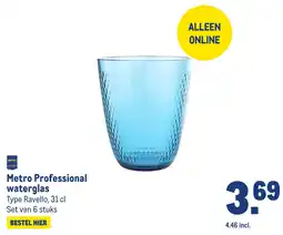 Makro Metro Professional waterglas aanbieding