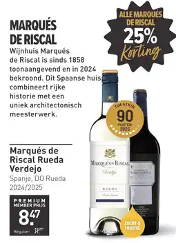 Gall & Gall Marqués de Riscal Rueda Verdejo aanbieding