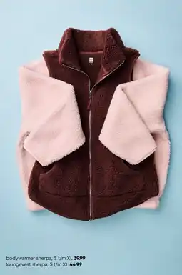 HEMA bodywarmer sherpa aanbieding