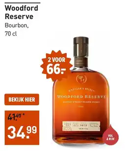 Gall & Gall Woodford Reserve Bourbon aanbieding