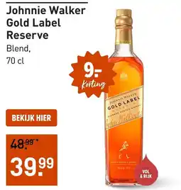 Gall & Gall Johnnie Walker Gold Label Reserve aanbieding