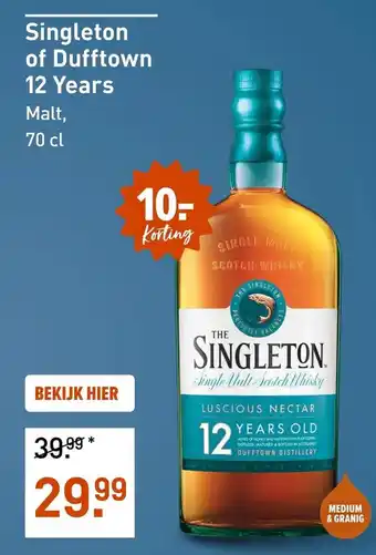 Gall & Gall Singleton of Dufftown 12 Years aanbieding