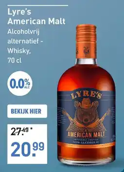 Gall & Gall Lyre's American Malt aanbieding