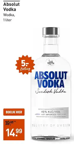 Gall & Gall Absolut Vodka aanbieding