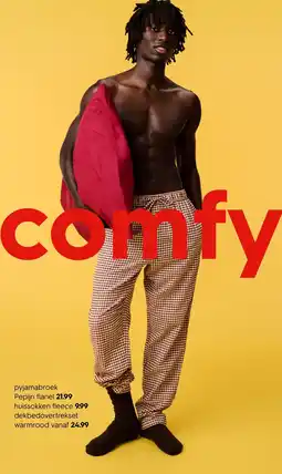 HEMA comfy pyjamabroek pepijn flanel aanbieding