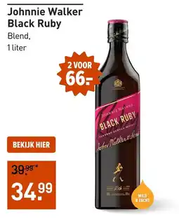 Gall & Gall Johnnie Walker Black Ruby aanbieding
