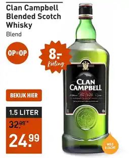 Gall & Gall Clan Campbell Blended Scotch Whisky aanbieding