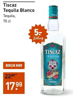 Gall & Gall Tiscas Tequila Blanco aanbieding