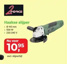 Van Cranenbroek 2force haakse slijper aanbieding