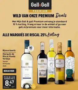 Gall & Gall Marqués de riscal aanbieding