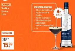 Gall & Gall Eristoff Vodka aanbieding