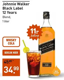 Gall & Gall Johnnie Walker Black Label 12 Years aanbieding