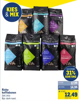 Makro rioba koffiebonen aanbieding