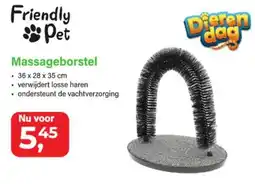 Van Cranenbroek Friendly Pet Massageborstel aanbieding