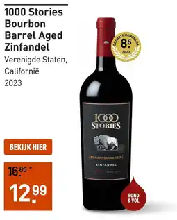 Gall & Gall 1000 Stories Bourbon Barrel Aged Zinfandel aanbieding