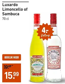 Gall & Gall Luxardo Limoncello of Sambuca aanbieding