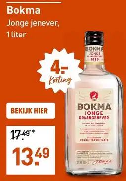 Gall & Gall Bokma jonge jenever aanbieding