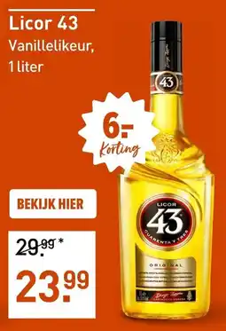 Gall & Gall Licor 43 vanillelikeur aanbieding