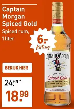 Gall & Gall Captain morgan spiced gold aanbieding