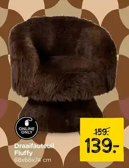 Xenos Draaifauteuil Fluffy aanbieding
