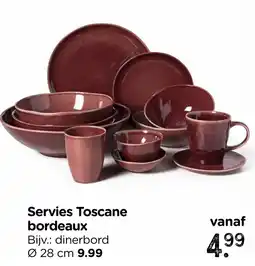 Xenos Servies Toscanebordeaux aanbieding