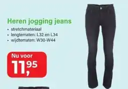 Van Cranenbroek Heren jogging jeans aanbieding