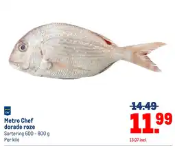 Makro Metro Chef dorade roze aanbieding