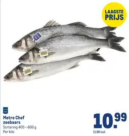Makro Metro Chef zeebaars aanbieding