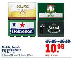 Makro Alfa, Grolsch, Brand of Heineken aanbieding