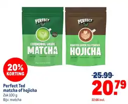 Makro Perfect Ted matcha of hojicha aanbieding