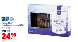 Makro Metro Chef kreeftenstaarten MSC aanbieding