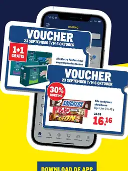 Makro alle candybars showdozen aanbieding