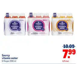 Makro Sourcy vitamin water aanbieding